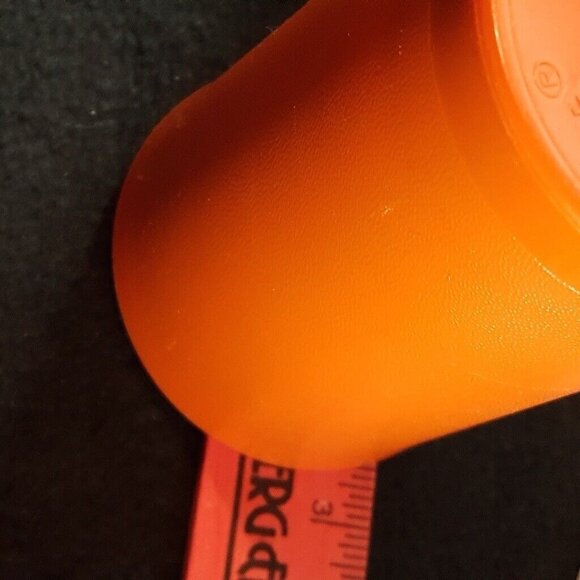 Vintage Tupperware Square Container 1516-4 Tumbler 1320 Lid 873-20 Orange Lot 5 - Picture 9 of 10